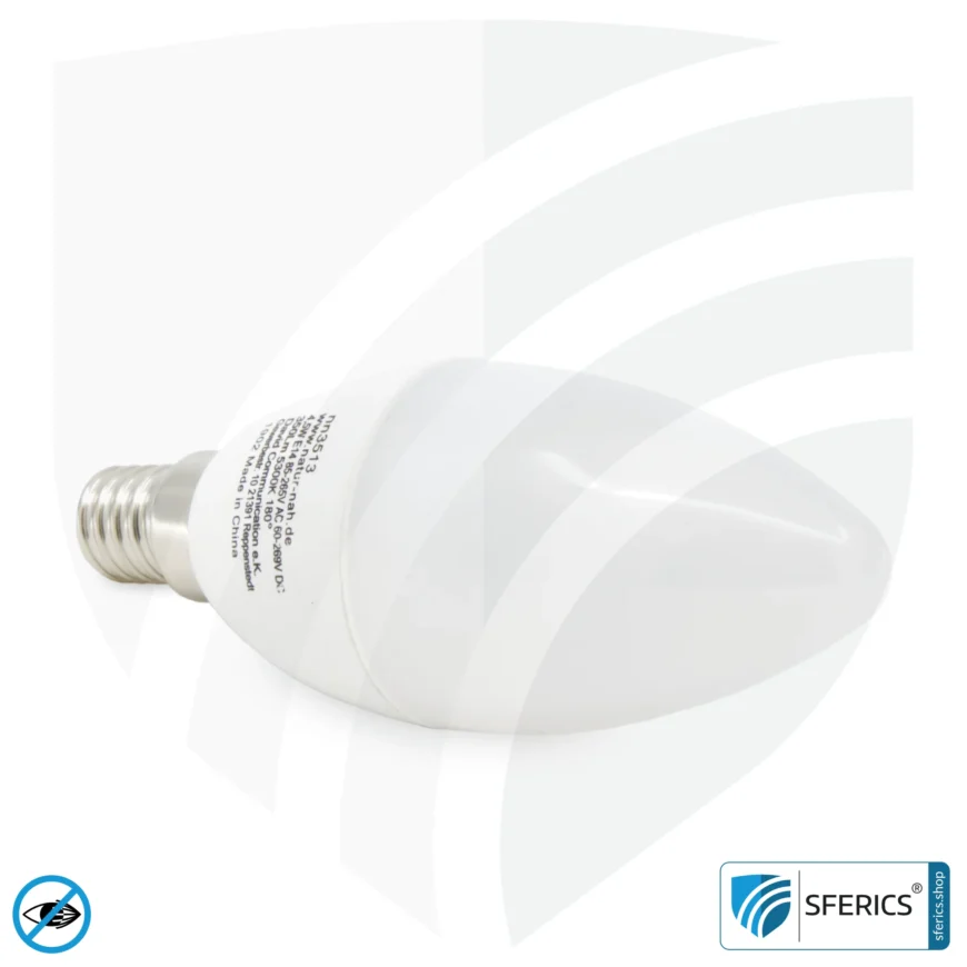 4.5 watt LED full spectrum candle | bright like 45 watts, 350 lumens | CRI 95 | flickerfree | daylight | E14 | business quality
