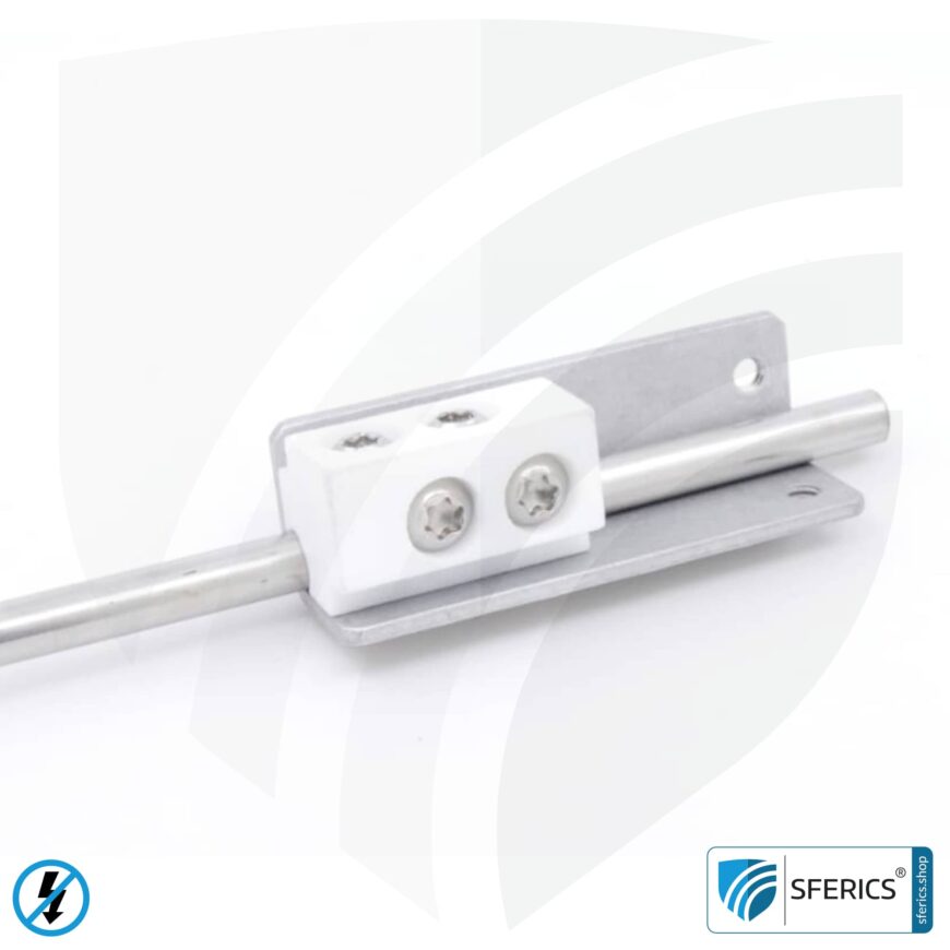 Grounding connection rod | grounding rod for anchoring in the earth | also ideal for earthing