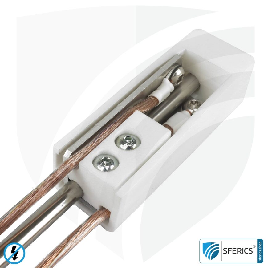 Grounding connection rod | grounding rod for anchoring in the earth | also ideal for earthing