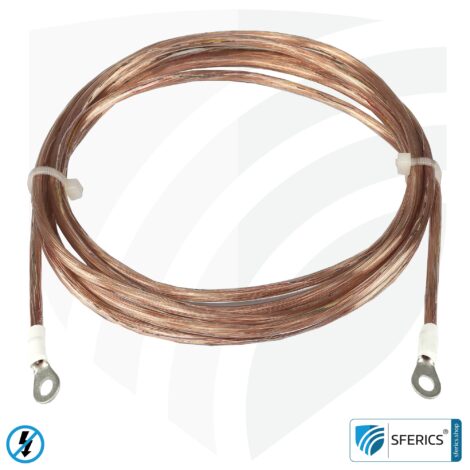 Grounding cable | ring eyelets with 4mm diameter | high-quality electrical connection of grounding components GL200
