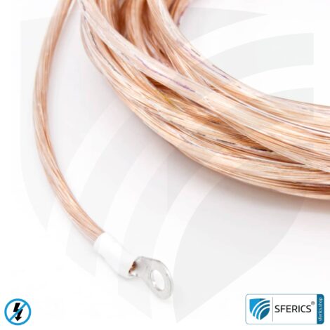 Grounding cable | ring eyelets with 4mm diameter | high-quality electrical connection of grounding components GL500