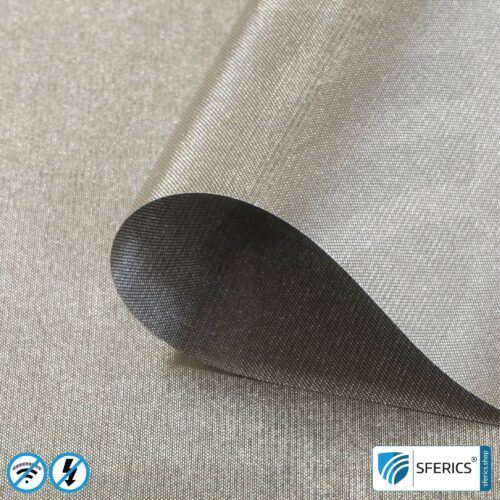 Shielding netting (mesh) HNG80 | RF screening attenuation against electrosmog up to 88 dB | For laying. 90 cm width. Effective against 5G!