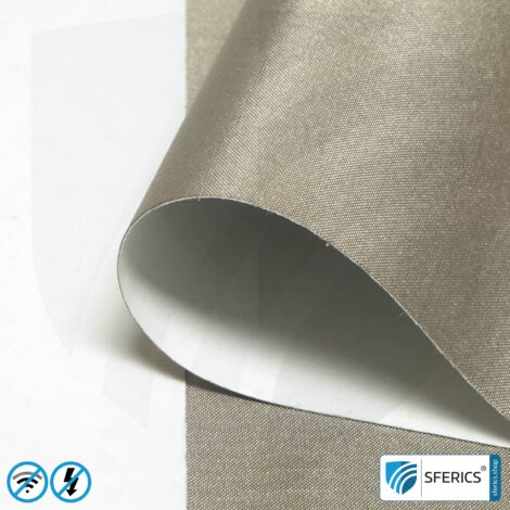Shielding netting (mesh) HNS80, self-adhesive | RF screening attenuation against electrosmog up to 75 dB | 90 cm width. Effective against 5G!