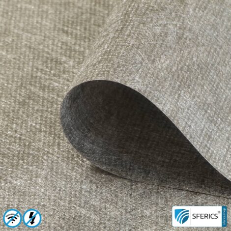 Shielding fleece HNV100 | RF screening attenuation against electrosmog up to 103 dB | For laying. 90 cm width. Effective against 5G!