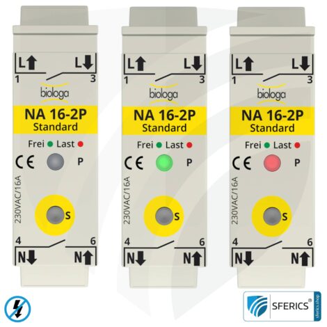 Demand switch NA 16-2P Standard | two-pole disconnection | LED control lamp included