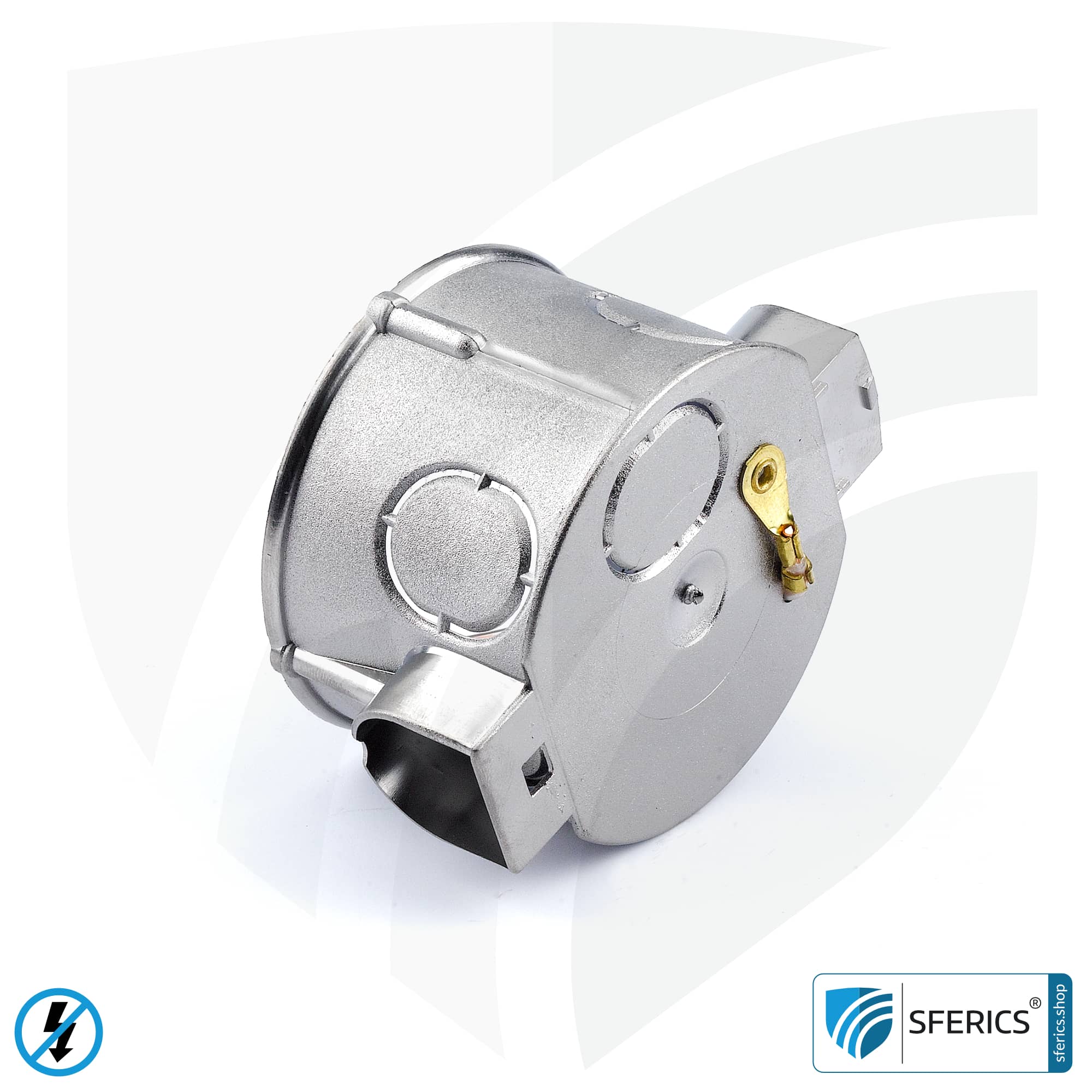 Shielded in-wall box, deep | 41mm depth | flush-mounted installation box, as junction box or switch box
