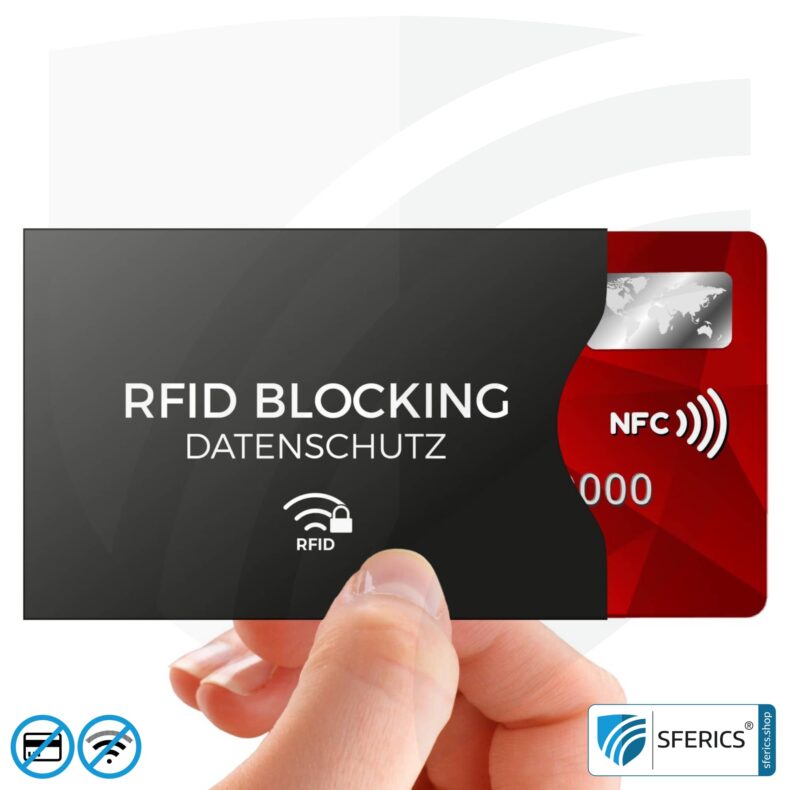 RFID NFC protective covers | data protection for modern smart cards | EC card, credit card, passport, identity card, ID card, ...