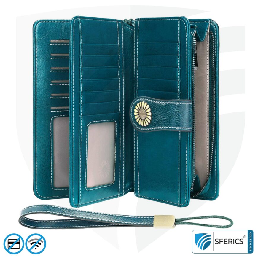 Wallet with Anti RFID NFC data protection | modern wallet for EC cards, credit cards, ID cards, ... | cool designs for men and women