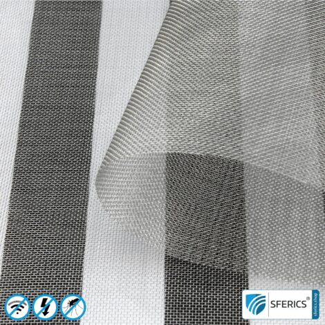 Shielding stainless steel gauze V4A03 | RF screening attenuation against electrosmog up to 55 dB | For laying. 90 cm width. Effective against 5G!