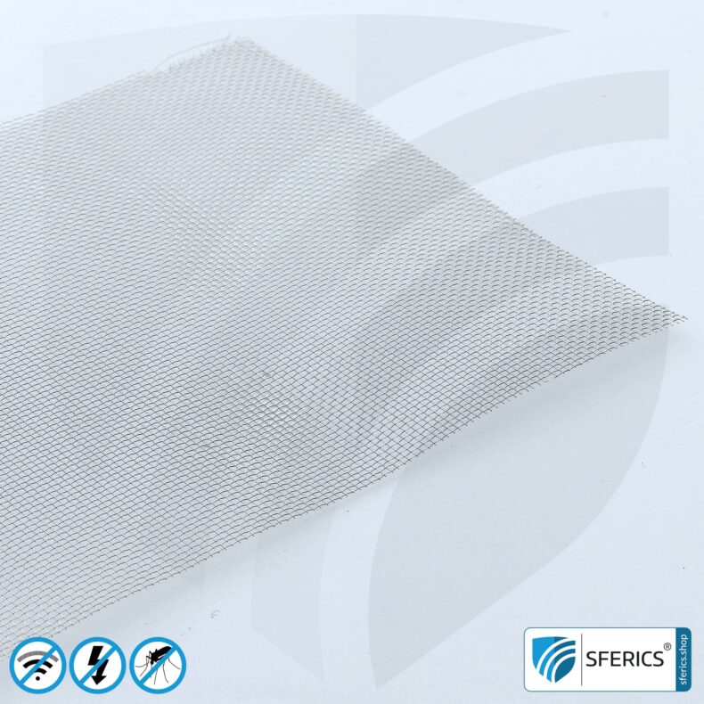 Shielding stainless steel gauze V4A10 | RF screening attenuation against electrosmog up to 40 dB | For laying. 90 cm width. 5G ready!