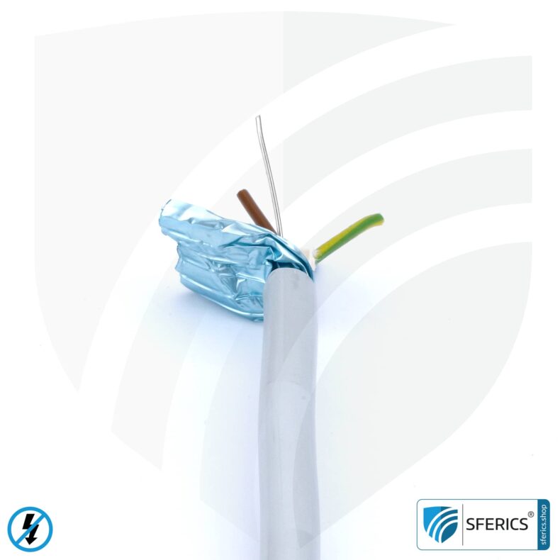(N)HXMH(St)-J 3x 1.5 mm² shielded installation cable | halogen-free | plasticizer-free | electric cable for shielding alternating electrical fields LF