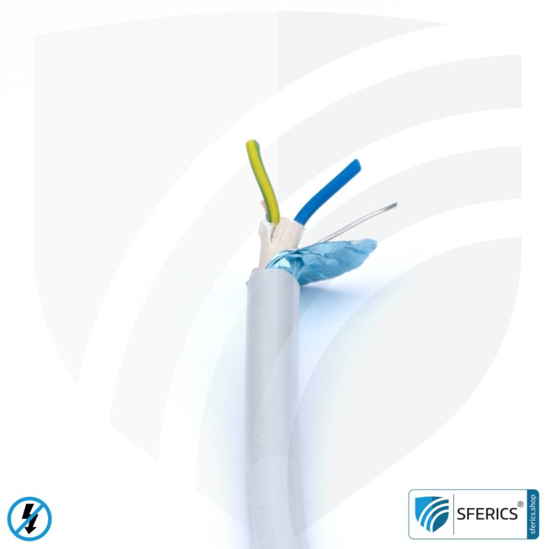 (N)HXMH(St)-J 3x 2.5 mm² shielded installation cable | halogen-free | plasticizer-free | electric cable for shielding alternating electrical fields LF