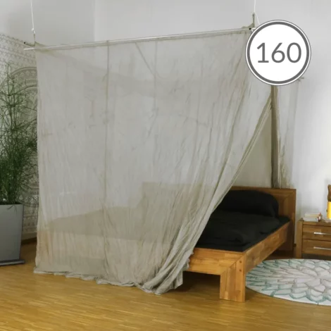 Shielding canopy Electrosmog PRO | QUEEN SIZE BED, 160 CM | Shielding RF radiation over 99.99% (48 dB). Groundable. Effective against 5G! Feedimage.