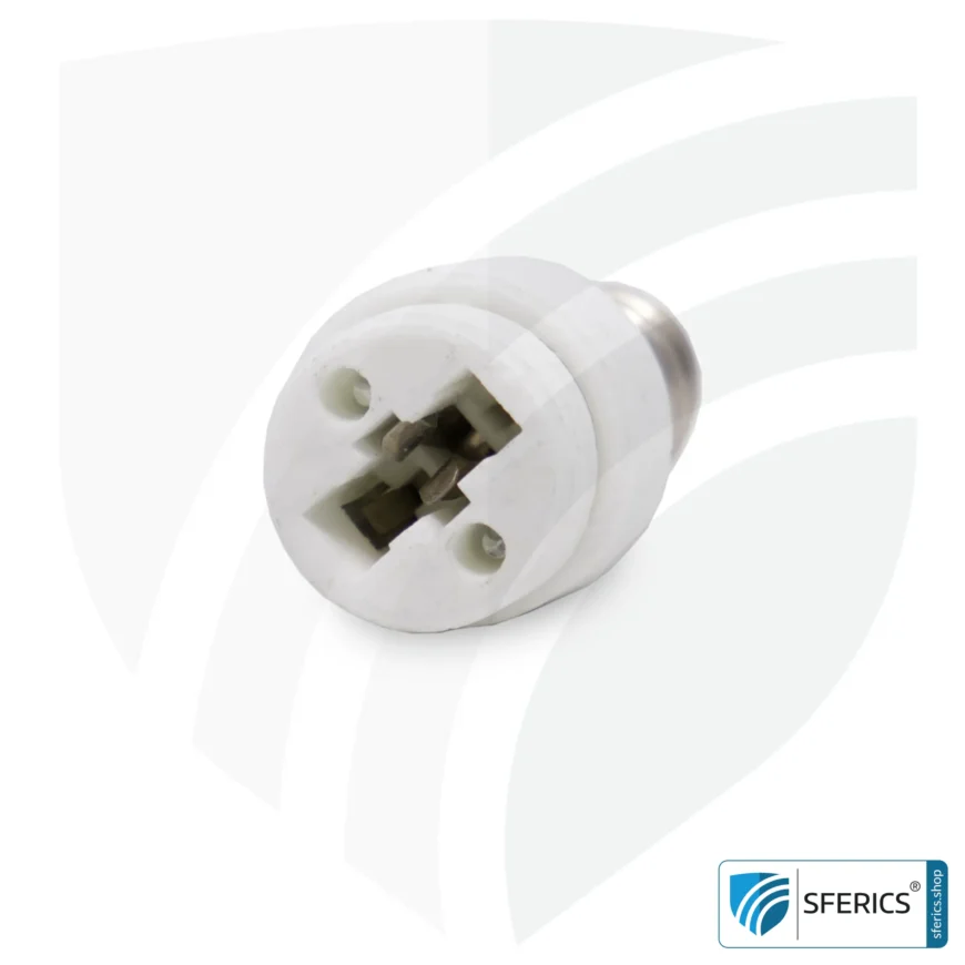 Universal adapter bulbs | G9 base to E14 socket