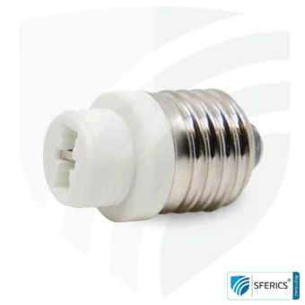 Universal adapter bulbs | G9 bulbs on E27 base