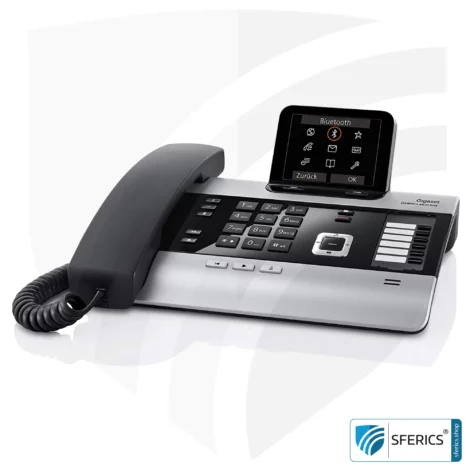 GIGASET DX800A phone, wired | low-radiation thanks to ECO DECT+ | analogue, digital, VoIP (SIP) | with answering machine