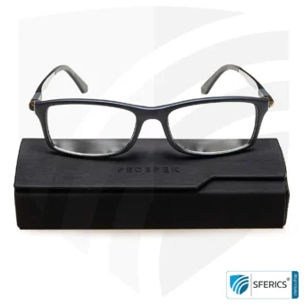 Anti blue light and glare protection computer glasses DYNAMIC by PROSPEK | high-quality glasses for the many hours a day on the PC, smartphone, tablet, TV, LED light, ...