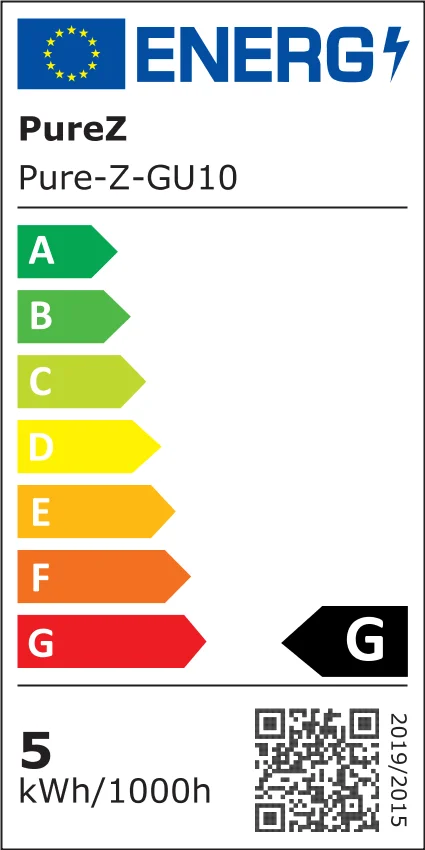 5 watt LED spot Pure-Z-Retro | bright as 40 watts, 380 lumens | CRI >90 | flicker-free | warm white | GU10