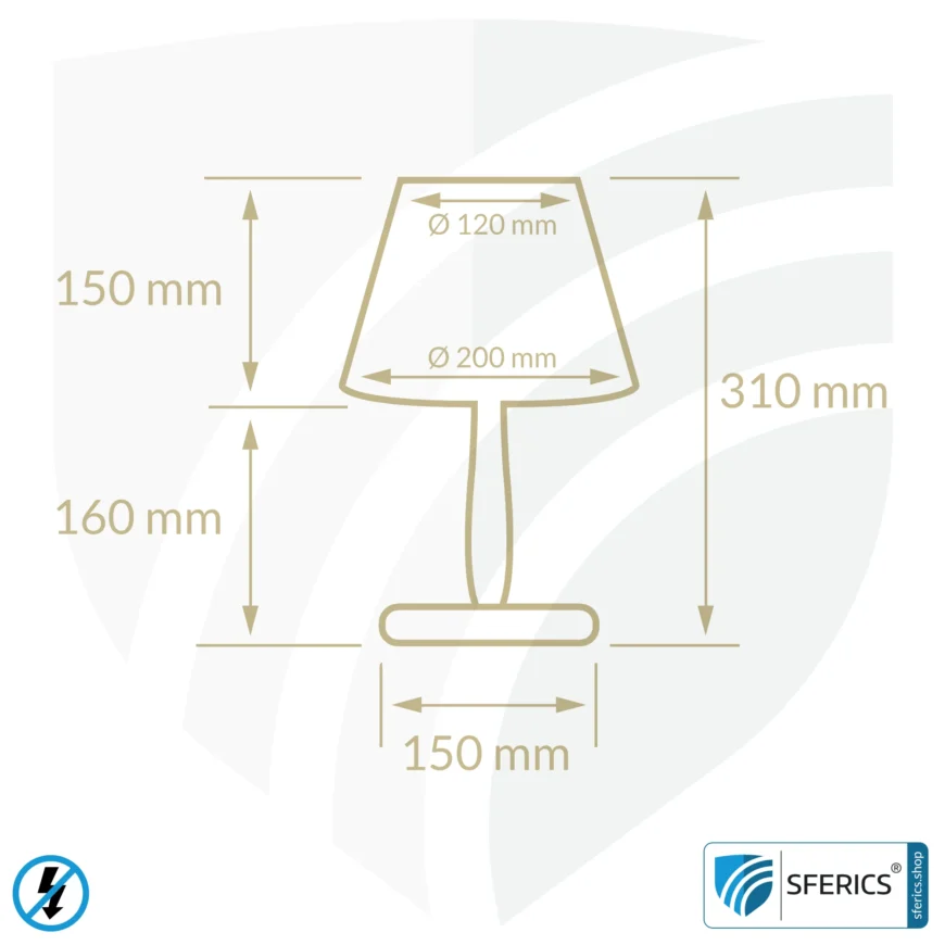 Shielded table lamp made of beech wood | lampshade NATURE | Chintz, a cotton fabric with a linen weave | E27 socket