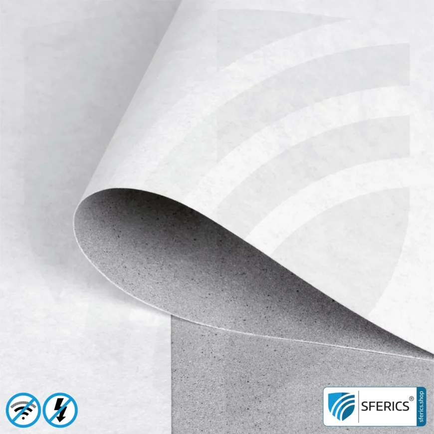 Shielding wallpaper ECO P60 | sub wallpaper | HF shielding against electrosmog up to 60 dB