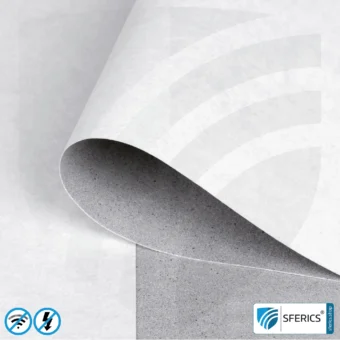 Shielding wallpaper ECO P80 | intermediate wallpaper | HF shielding against electrosmog up to 80 dB. Effective against 5G!