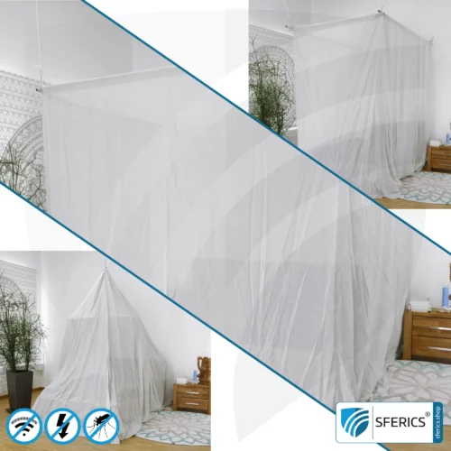 Shielding canopy Electrosmog PRO | 3 variants | Shielding EMF up to 99,99% (42 dB) | Groundable LF | Effective against 5G!