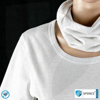 Shielding ANTIWAVE shirt for women | long sleeve | Protection up to 30 dB against HF electrosmog (mobile phone, WIFI, LTE) | Ideal for electrosensitive people