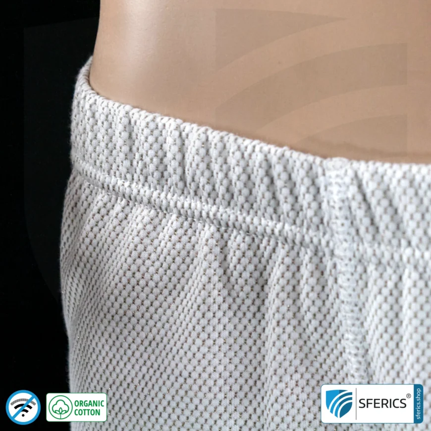 Shielding ANTIWAVE shorts for men | Protection up to 30 dB against HF electrosmog (mobile phone, WIFI, LTE) | Ideal for electrosensitive people
