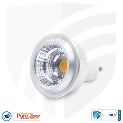 5 watt LED spot Pure-Z-Retro | bright as 40 watts, 380 lumens | CRI >90 | flicker-free | warm white | GU10