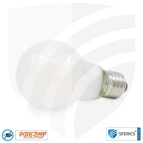 4.2 watt LED filament Pure-Z NEO | bright as 38 watts, 400 lumens | CRI 97 | flicker-free | warm white | E27 | frosted