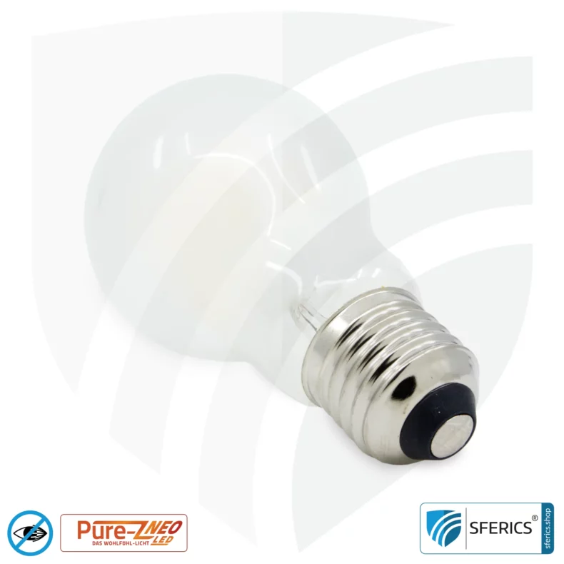 4.2 watt LED filament Pure-Z NEO | bright as 38 watts, 400 lumens | CRI 97 | flicker-free | warm white | E27 | frosted