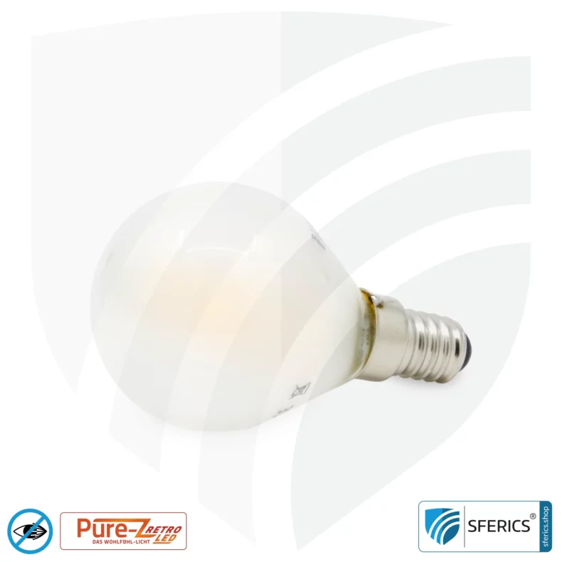 3 watt LED filament Pure-Z Retro | bright as 30 watts, 300 lumens | CRI über 90 | flicker-free | warm white | E14