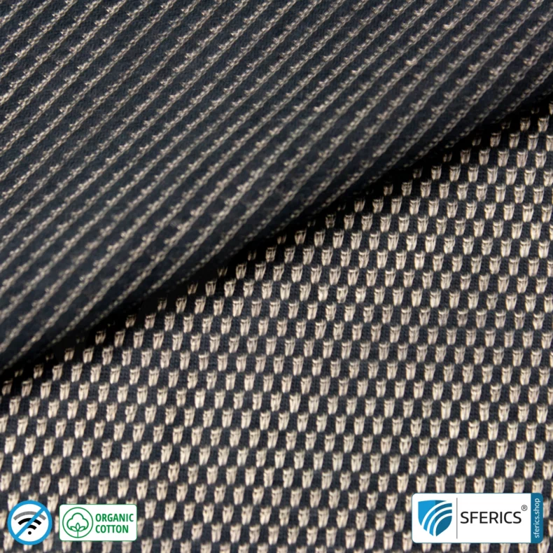 NEW ANTIWAVE OC shielding fabric | black | Ideal for clothing and underwear | HF shielding against electrosmog up to 33 dB | 5G ready!