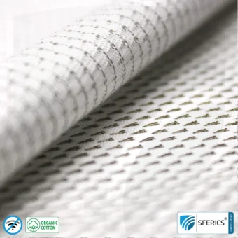 NEW ANTIWAVE OC shielding fabric | Ideal for clothing and underwear | light gray | HF shielding against electrosmog up to 33 dB | 5G ready!