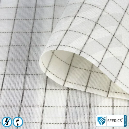 SILVER GRID shielding fabric | Shielding of low-frequency electrical alternating fields LF | Enables Earth Connect* | Not suitable for EMR shielding!