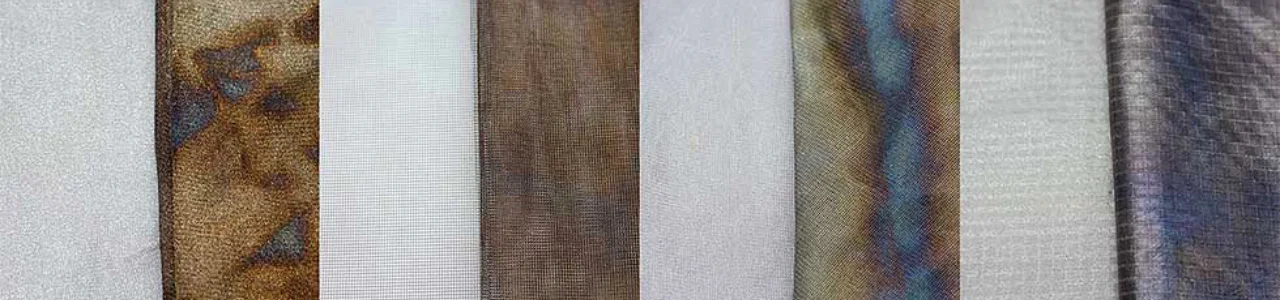 Discoloration of silver fabrics