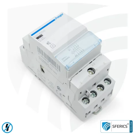 Auxiliary relay ESC 425S | Mains isolation of 3~ phase consumers, several circuits, ... | Expansion of the field disconnect switch NA 16-1P Funk | Master switch set up
