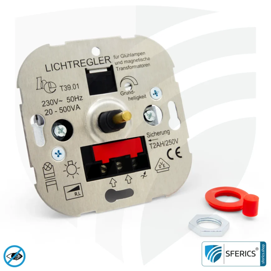 LED dimmers | Flush-mounted light controller for dimmable 230 volt LED lamps | Leading edge dimmer as dimmer insert (TRIAC)
