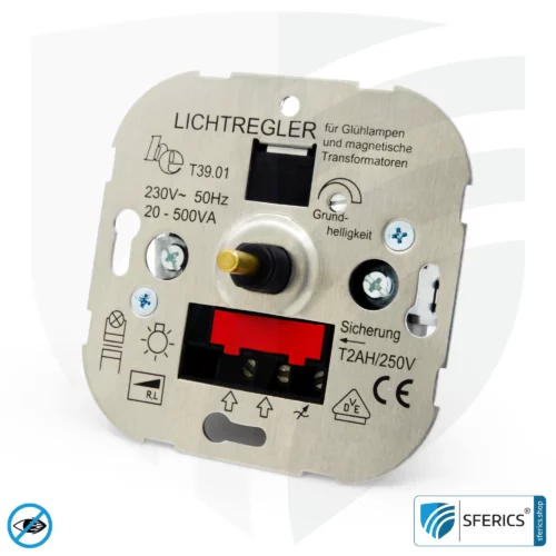 LED dimmers | Flush-mounted light controller for dimmable 230 volt LED lamps | Leading edge dimmer as dimmer insert (TRIAC)
