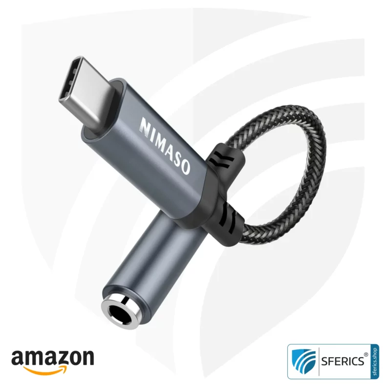 Adapter jack to USB-C | Android | Supplement for headsets with a jack plug