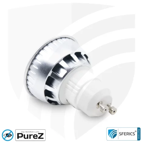 6 watt LED spot Pure-Z NEO| bright as 40 watts, 480 lumens | CRI 97 | flicker-free | warm white | GU10