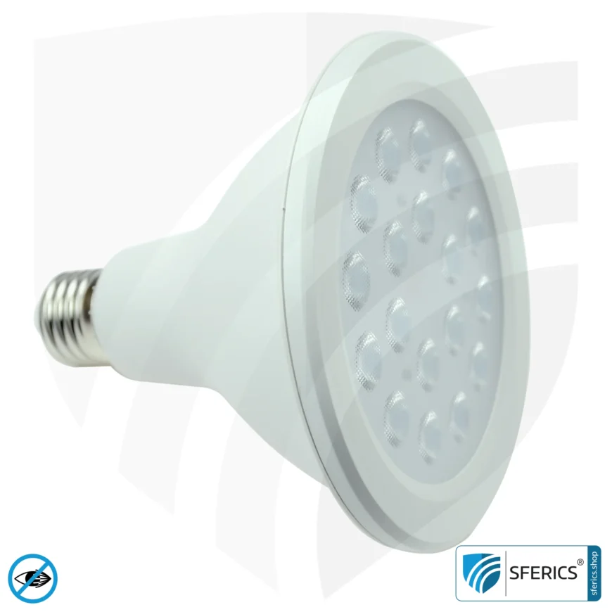PAR38 LED Full Spectrum Spotlight with 14.5 Watts | Bright as 130 Watts, 1280 Lumens | Plant Lamp | CRI 98 | Flicker-Free | Daylight | E27 | Business Quality