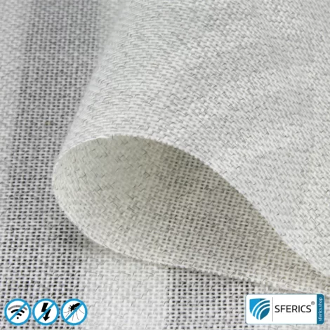 NATURELL ULTRA Shielding Fabric | ideal for making canopies and curtains | HF shielding attenuation against electromagnetic smog up to 38 dB | Groundable LF | 5G ready!