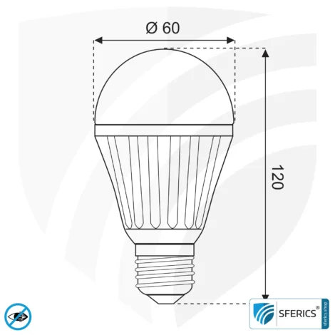 10 Watt LED Full Spectrum, Dimmable (TRIAC) | As Bright as 100 Watts, 1070 Lumens | CRI over 95 | Flicker-free | Daylight | E27 | Business Quality