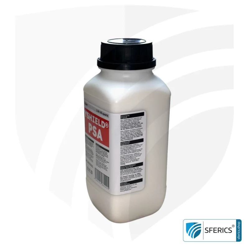 PSA pressure sensitive adhesive | for the aluminum-laminated side of our SAVEBUILD® shielding materials | immediate, very strong adhesion | designed for experienced professionals