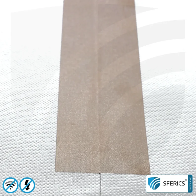 Shielding tape HNX50 for web edges, self-adhesive | Optimization of shielding attenuation for overlapping seam edges | 50 m length