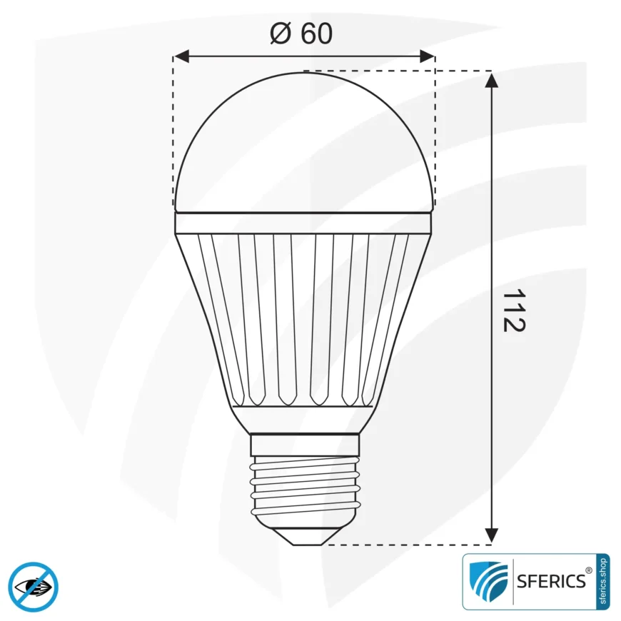 8 Watt LED Full Spectrum | As Bright as 60 Watts, 560 Lumens | CRI 97 | Low Flicker | Daylight | E27 | Business Quality